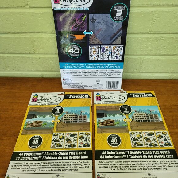 TONKA Trucks Colorforms Sticker Story Adventure Set LOT x3 Buzz Lightyear NEW T4 - Picture 5 of 8